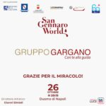 Gruppo Gargano sponsor dell’XI edizione del Premio San Gennaro World 2023